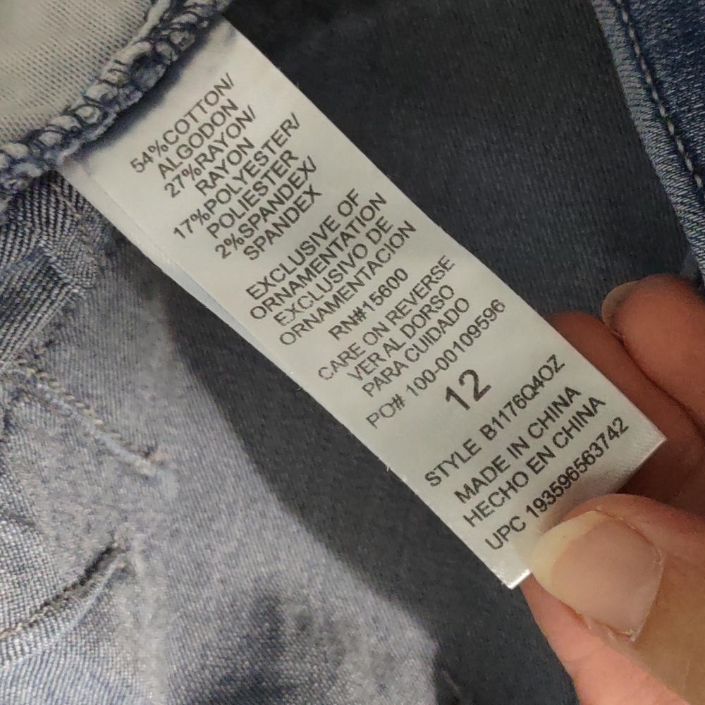 Democracy Jeans Absolution Size 12 Ankle Skimmer - Picture 4 of 6